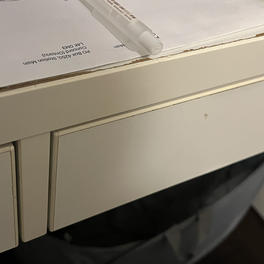 Sound of using drawer