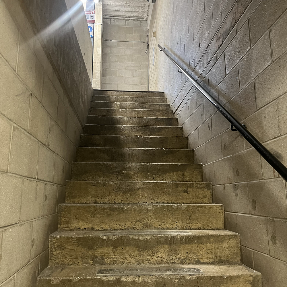 Sound of walking on stairs