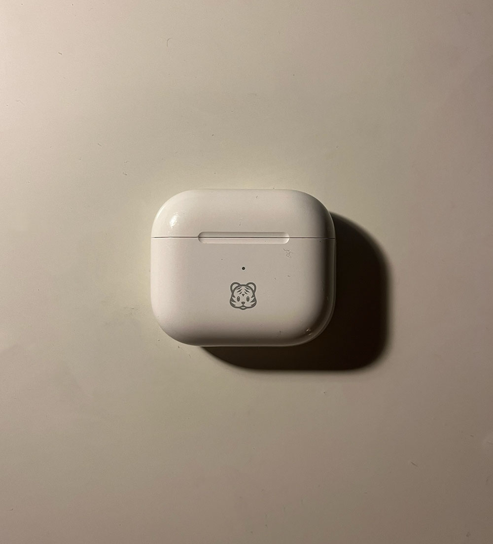Top of my AirPods case