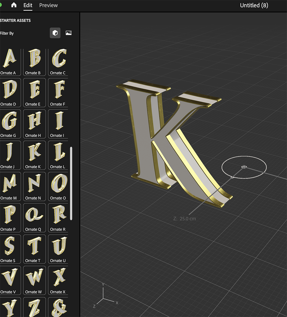 Testing to put letters on AR